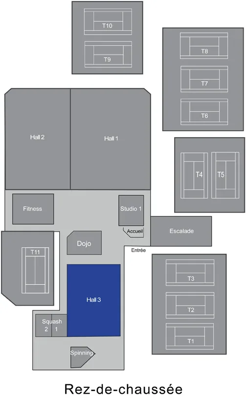 Floor plan: Hall 3
