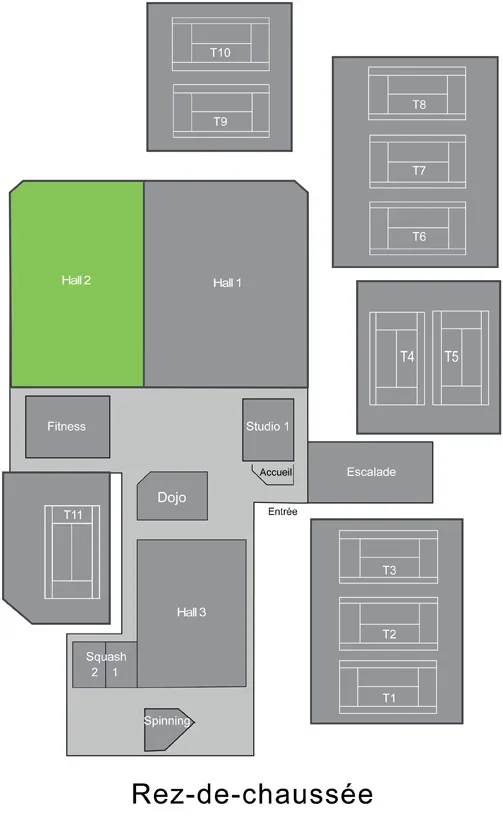 Floor plan: Hall 2
