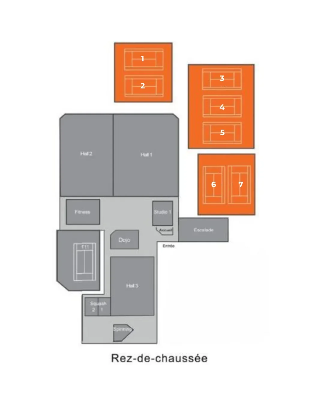 Floor plan: Tennis